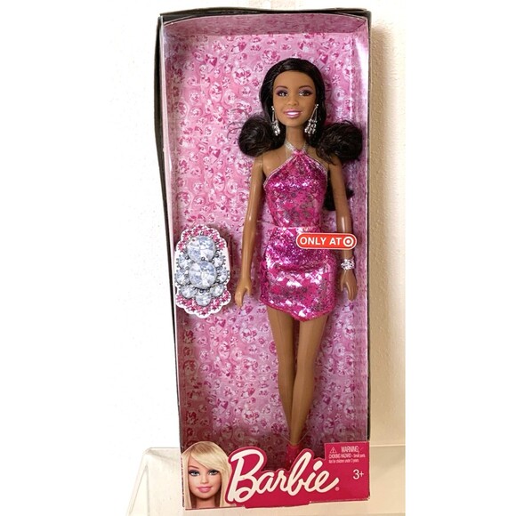 Rare 2012 African American Mattel Barbie Party Dress 12